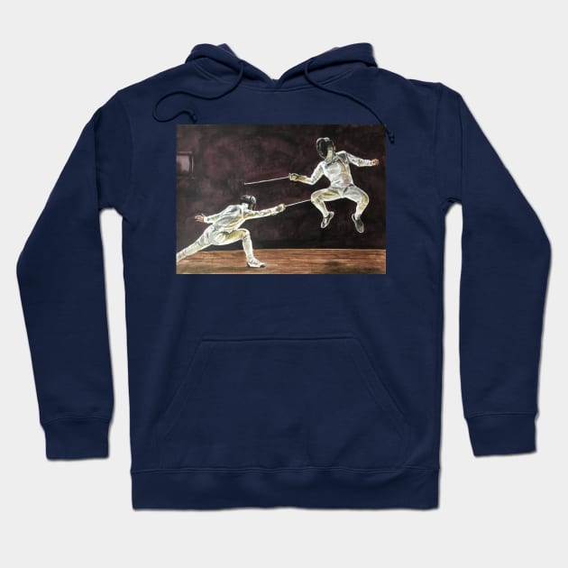 Fencing Hoodie by archiesgirl